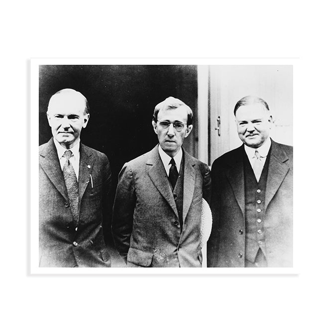 Leonard Zelig, Herbert Hoover & Calvin Coolidge Photo