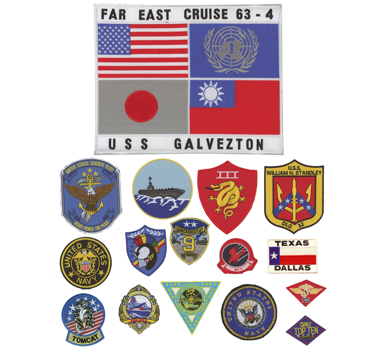 Top Gun Jacket Patch Set