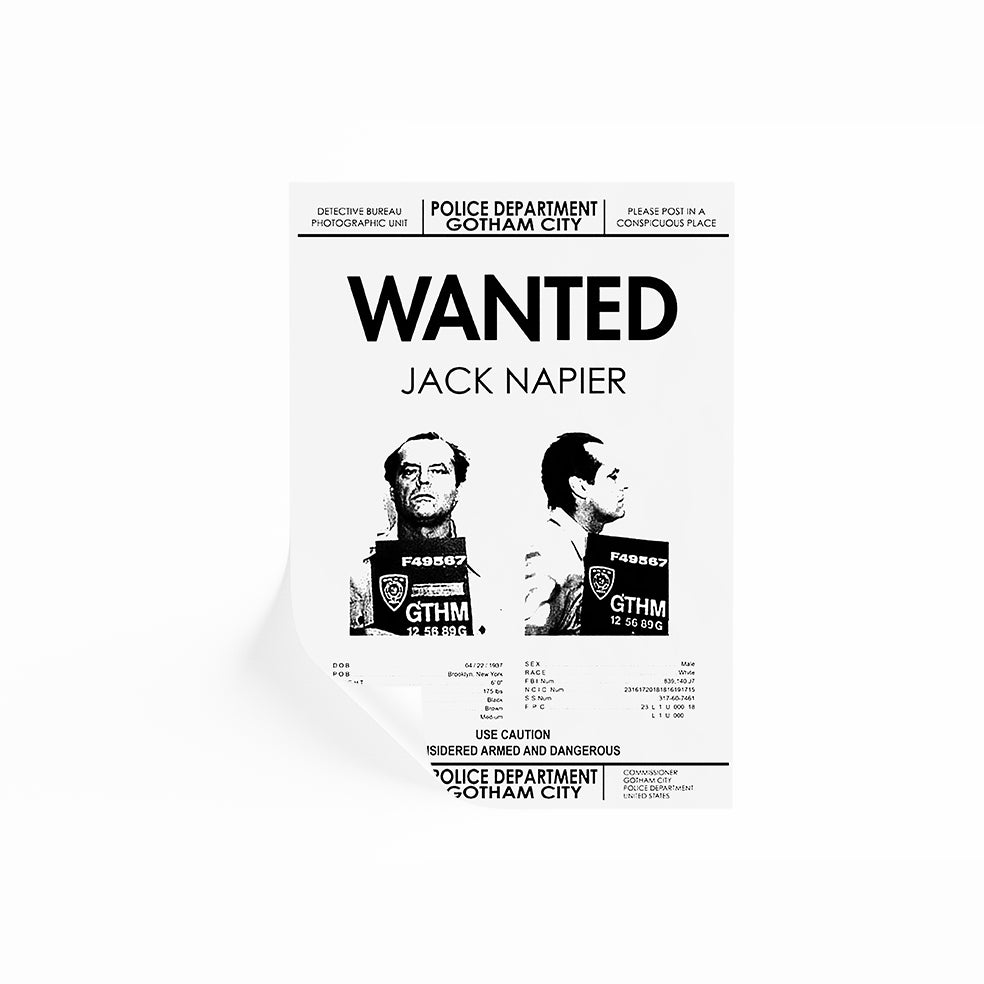 Wanted Jack Napier | Batman