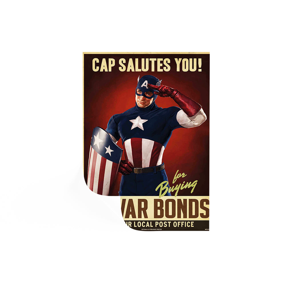 Cap Salutes You! For Buying War Bonds Poster | Captain America The First Avenger