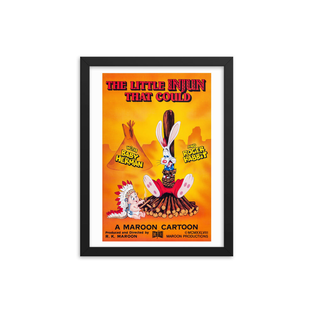 The Little Injun That Could Framed Poster Who Framed Roger Rabbit