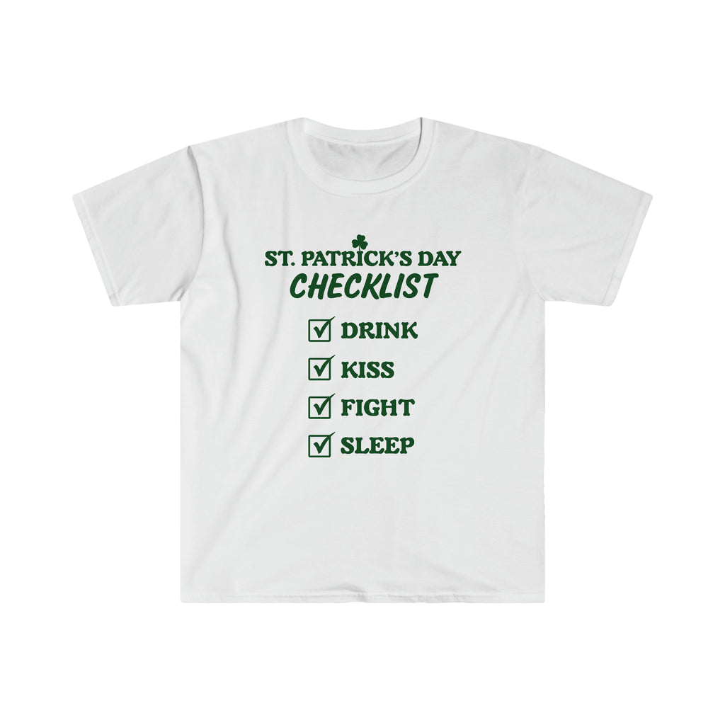 St. Patrick's Day Checklist T-Shirt | Goon