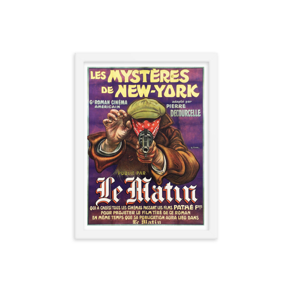 Les Mysteres De New York Framed Poster Friends