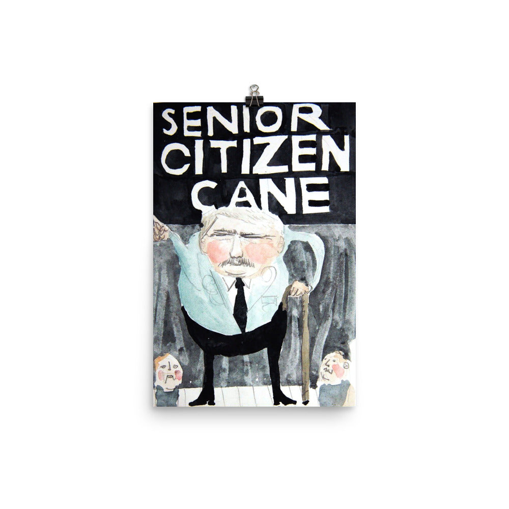 Senior Citizen Cane Poster Me And Earl And The Dying Girl