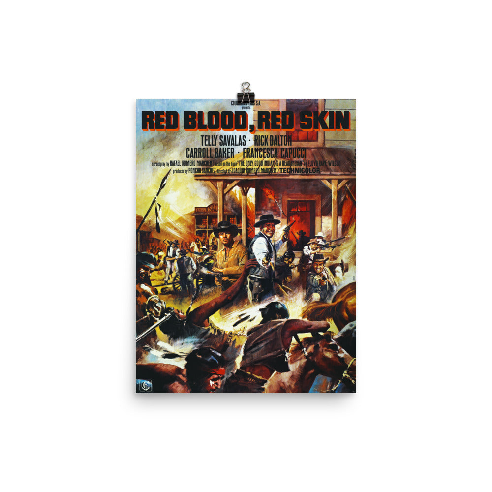 Red Blood Red Skin Poster | Once Upon A Time In Hollywood