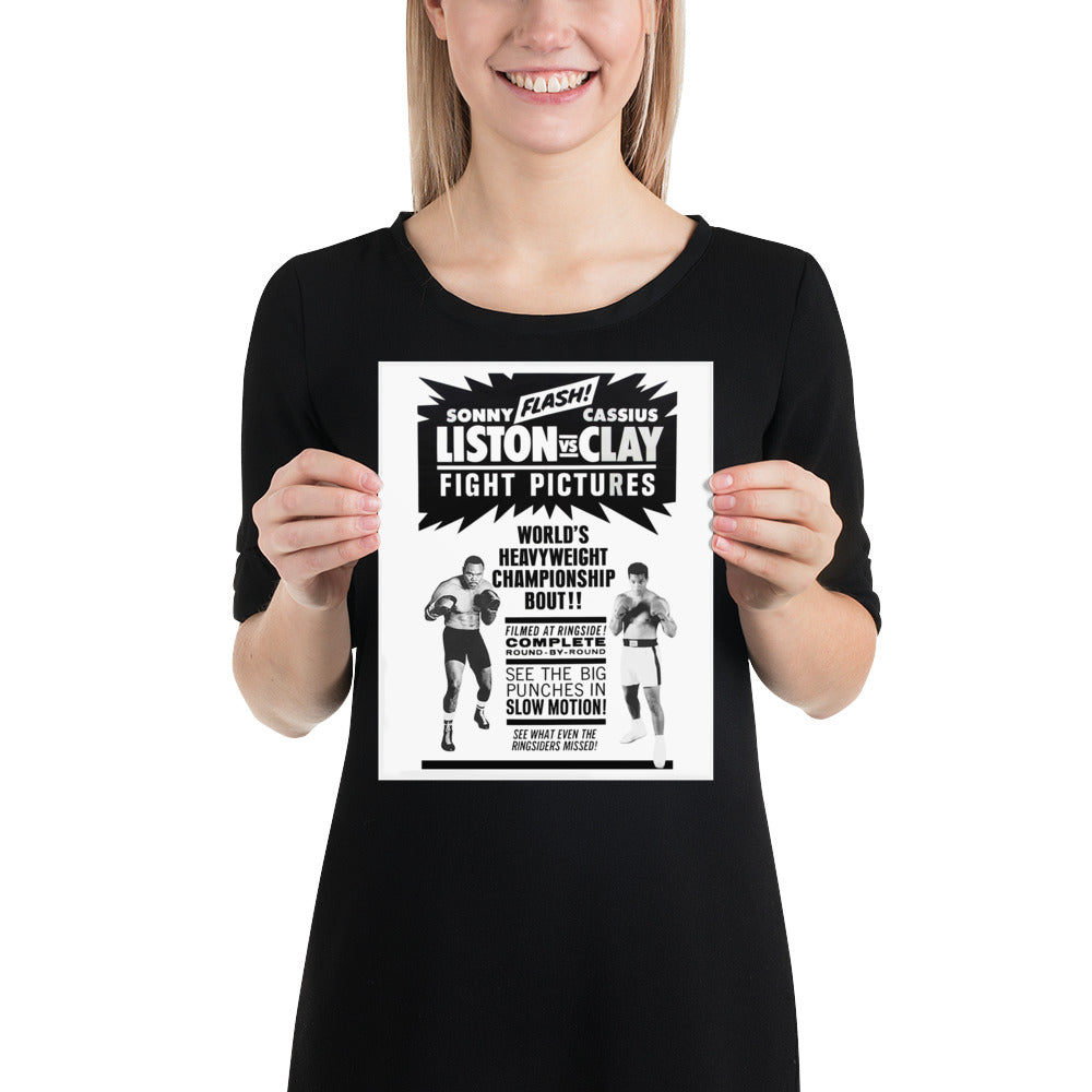 Cassius Clay Vs Sonny Liston Poster | Ali