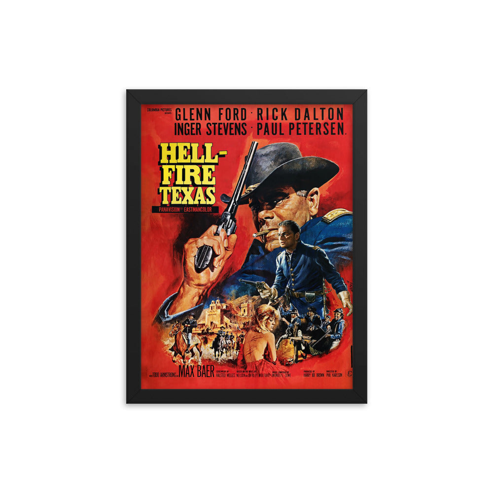 Hell-Fire Texas Framed Poster | Once Upon A Time In Hollywood