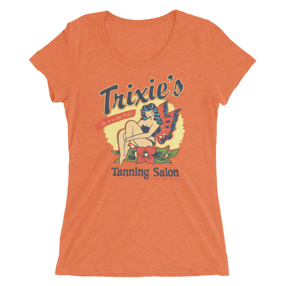 Trixie's Tanning Salon Ladies T-Shirt | Coffee & Cigarettes