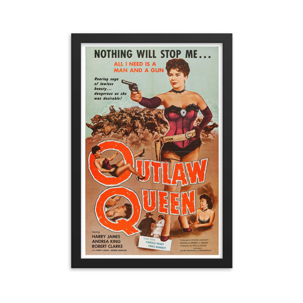 Outlaw Queen Framed Poster Hard Eight