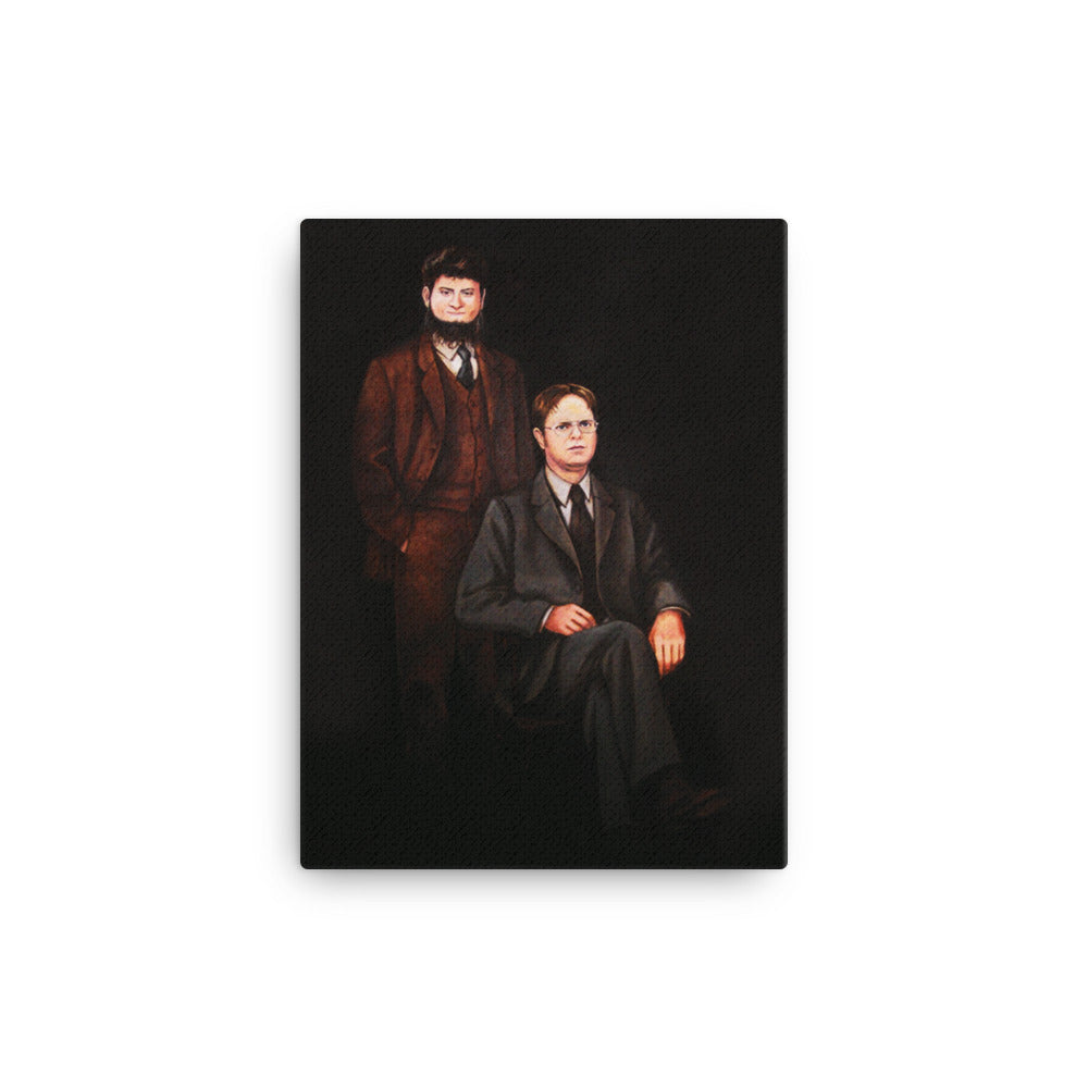Dwight & Mose Schrute Portrait Canvas