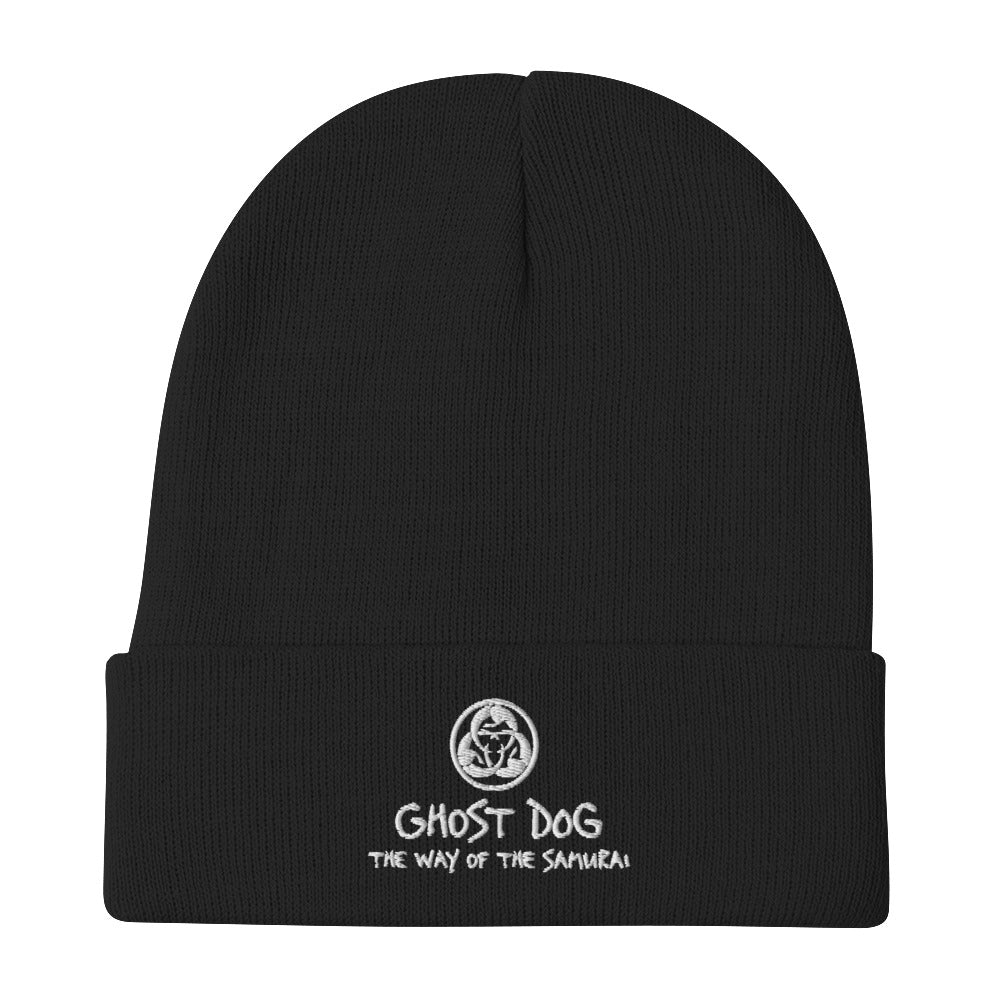 Ghost Dog Embroidered Beanie | Coffee & Cigarettes