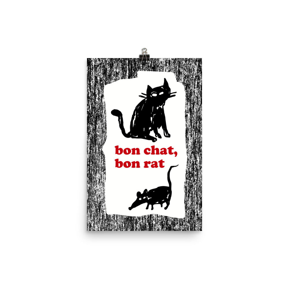 Bon Chat Bon Rat Poster