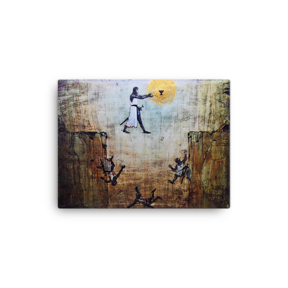Grail Knight Leap Of Faith Wood Board Indiana Jones And The Last Crusade