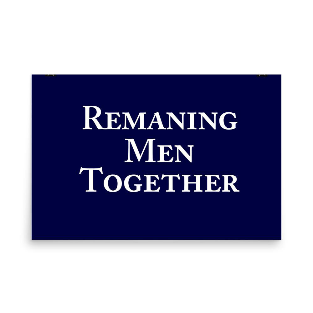 Remaining Men Together Poster Fight Club
