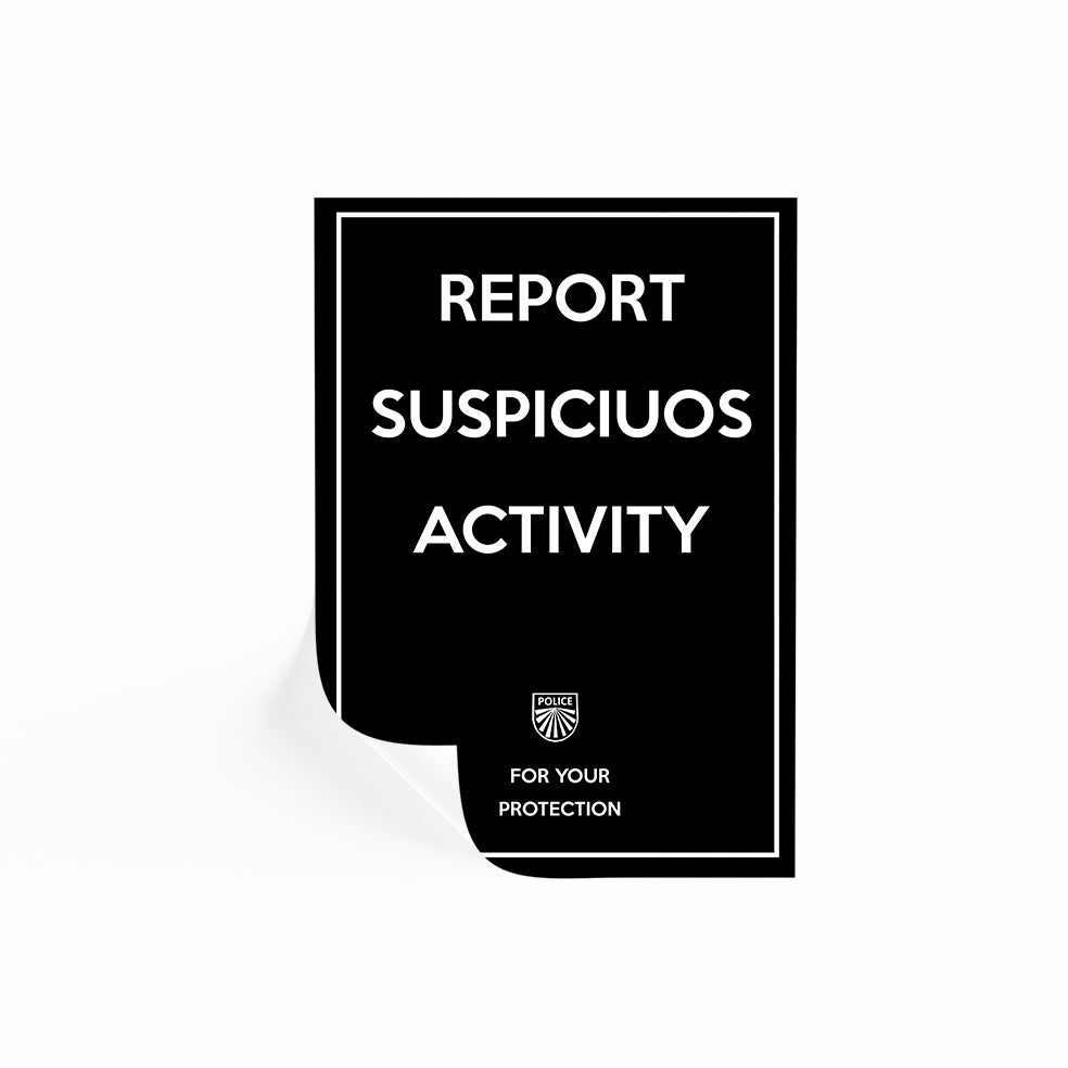 Report Suspicious Activity Poster V For Vendetta
