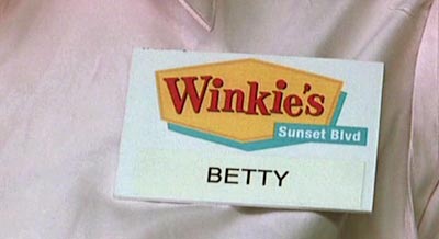 Winkie's Badge Waitress Betty | Mulholland Drive