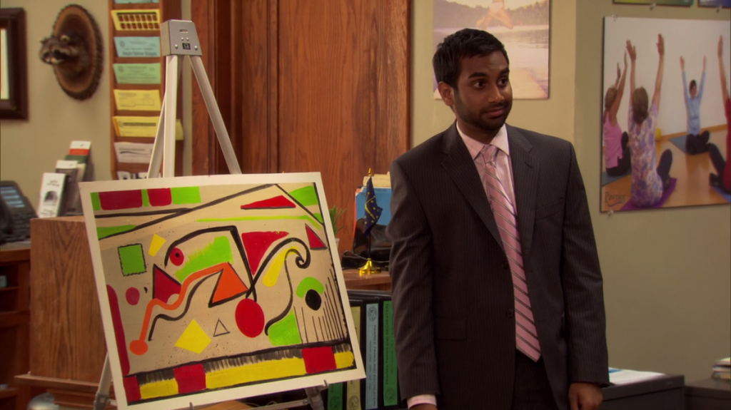 Tom Haverford Abstract Art Canvas
